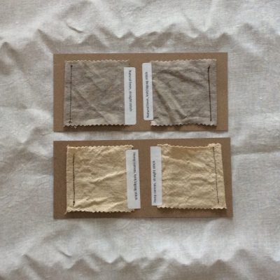 linen and hemp stitch samples